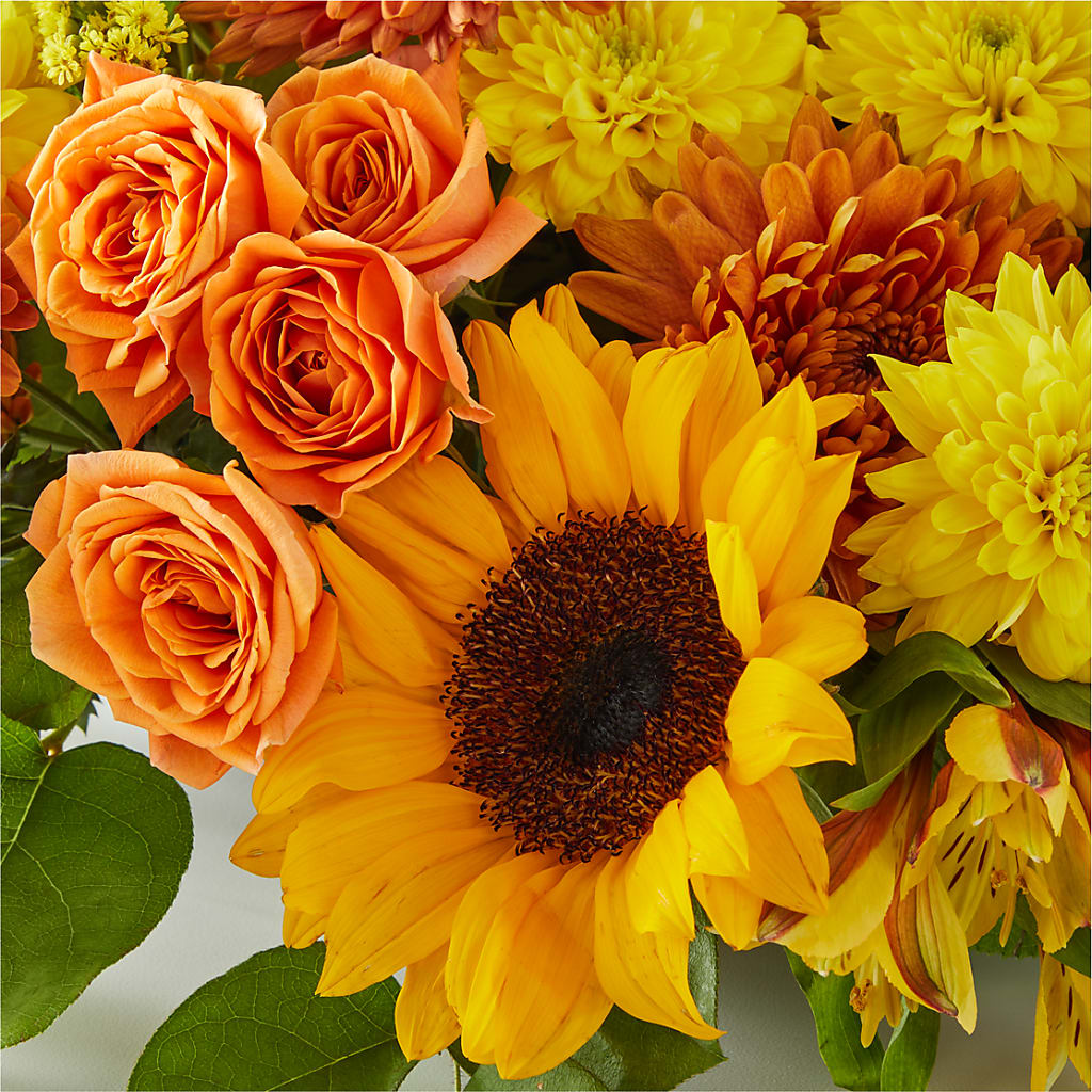 Autumn Harmony Centerpiece – HOMETOWN TREASURES FLORAL & GIFTS, Morris OK