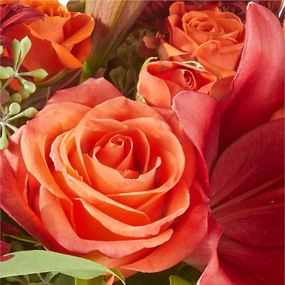 Crimson Leaves Bouquet – HOMETOWN TREASURES FLORAL & GIFTS, Morris OK