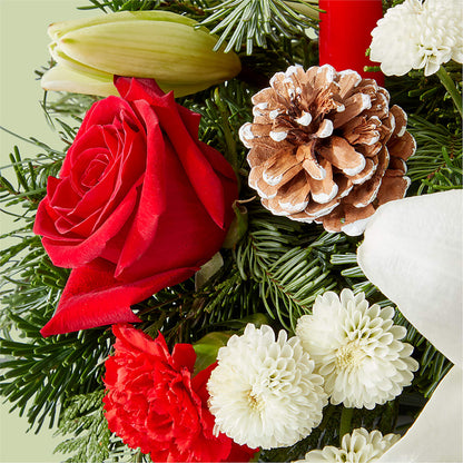 Seasonal Festivities Centerpiece – HOMETOWN TREASURES FLORAL & GIFTS, Morris OK