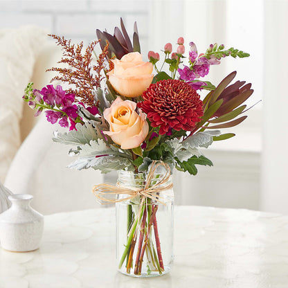 Moody Hues Bouquet – HOMETOWN TREASURES FLORAL & GIFTS, Morris OK