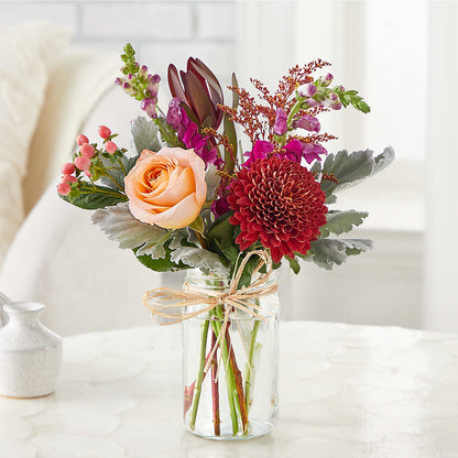 Moody Hues Bouquet – HOMETOWN TREASURES FLORAL & GIFTS, Morris OK