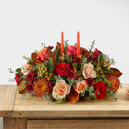 Gather Near Centerpiece – HOMETOWN TREASURES FLORAL & GIFTS, Morris OK