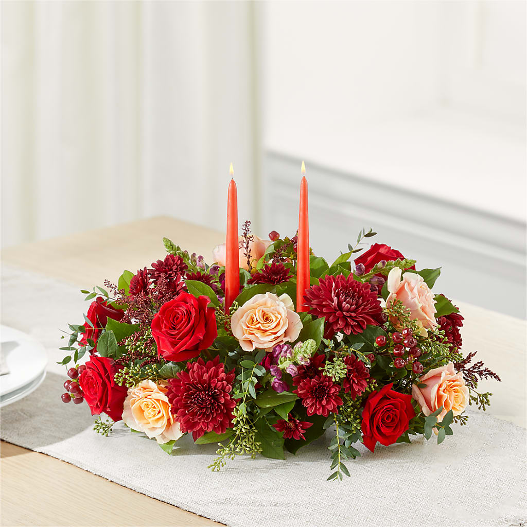 Most Thankful Centerpiece – HOMETOWN TREASURES FLORAL & GIFTS, Morris OK