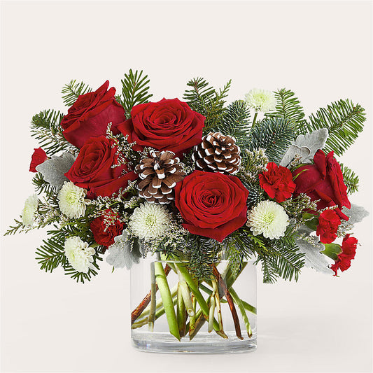 Yule Cheer Bouquet – HOMETOWN TREASURES FLORAL & GIFTS, Morris OK