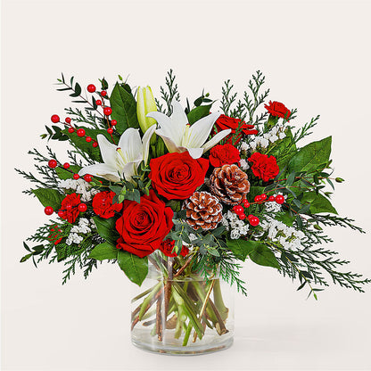 Best in Snow Bouquet – HOMETOWN TREASURES FLORAL & GIFTS, Morris OK