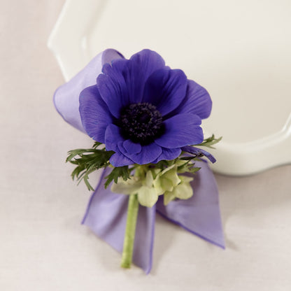 Purple Passion Boutonniere – HOMETOWN TREASURES FLORAL & GIFTS, Morris OK